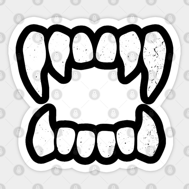 Vampire Vampire Teeth Bloodsucker Halloween Sticker by swissles